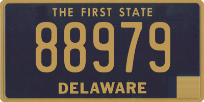 DE license plate 88979