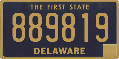 DE license plate 889819
