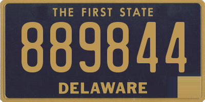DE license plate 889844