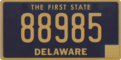 DE license plate 88985