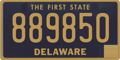 DE license plate 889850