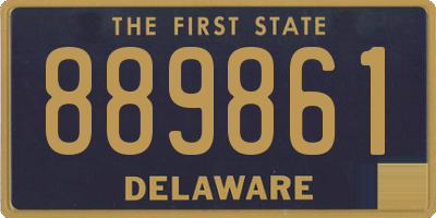 DE license plate 889861