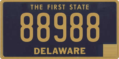 DE license plate 88988