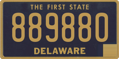 DE license plate 889880