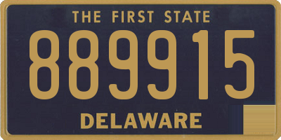 DE license plate 889915