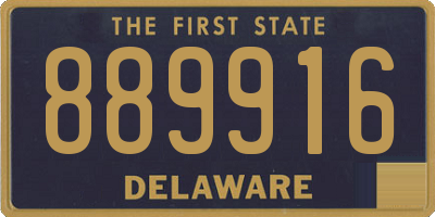 DE license plate 889916