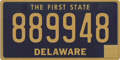 DE license plate 889948