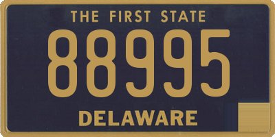 DE license plate 88995