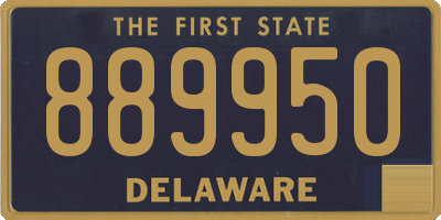 DE license plate 889950