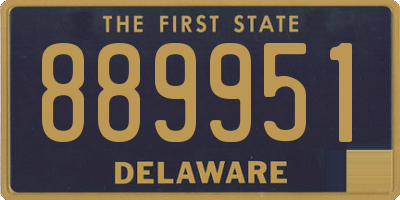 DE license plate 889951