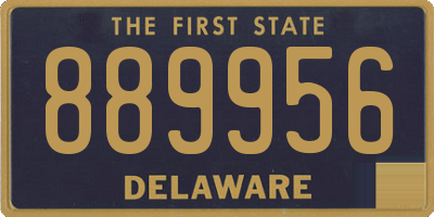 DE license plate 889956