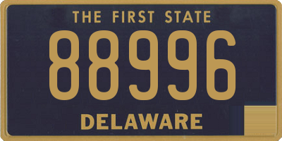 DE license plate 88996