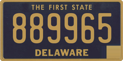 DE license plate 889965