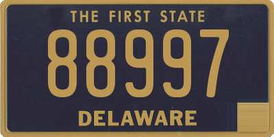 DE license plate 88997