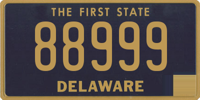 DE license plate 88999