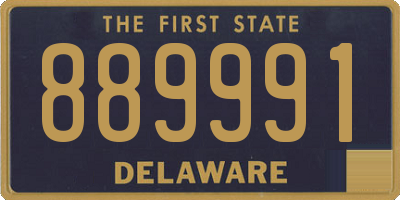 DE license plate 889991