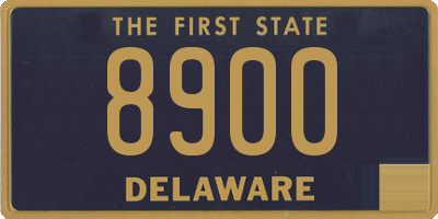 DE license plate 8900