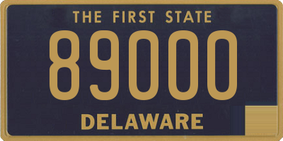 DE license plate 89000