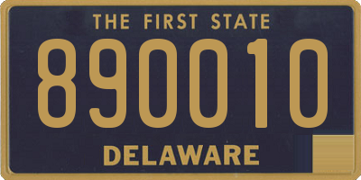 DE license plate 890010