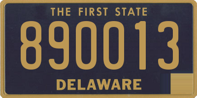 DE license plate 890013