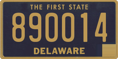 DE license plate 890014