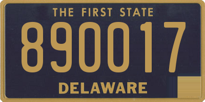 DE license plate 890017