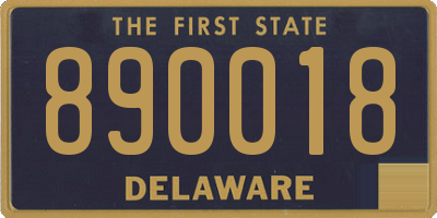 DE license plate 890018