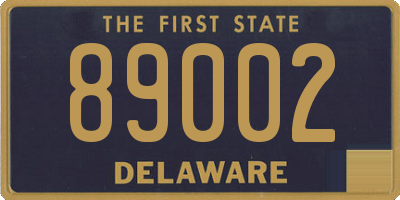 DE license plate 89002