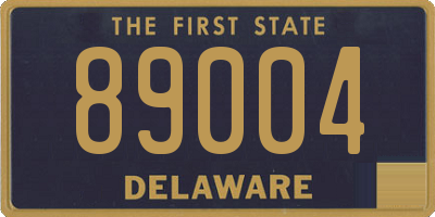 DE license plate 89004