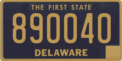 DE license plate 890040