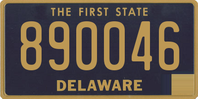 DE license plate 890046