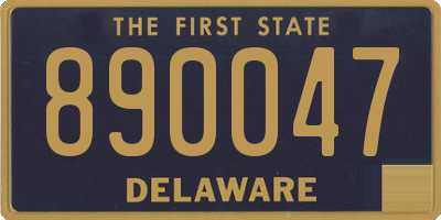 DE license plate 890047
