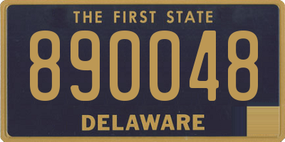 DE license plate 890048
