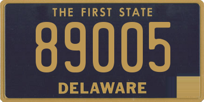 DE license plate 89005