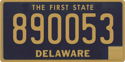 DE license plate 890053