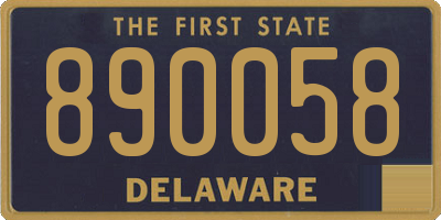 DE license plate 890058