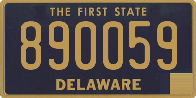 DE license plate 890059