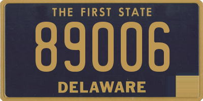 DE license plate 89006