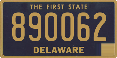 DE license plate 890062