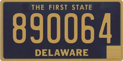 DE license plate 890064