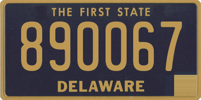 DE license plate 890067