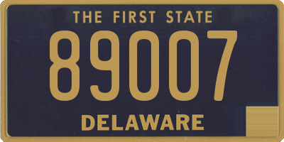 DE license plate 89007