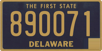 DE license plate 890071