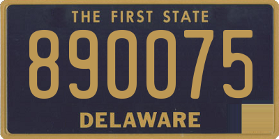 DE license plate 890075