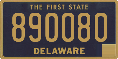 DE license plate 890080