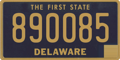 DE license plate 890085