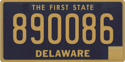 DE license plate 890086