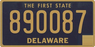 DE license plate 890087