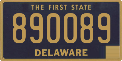 DE license plate 890089