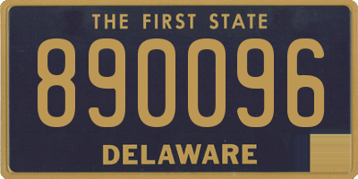 DE license plate 890096